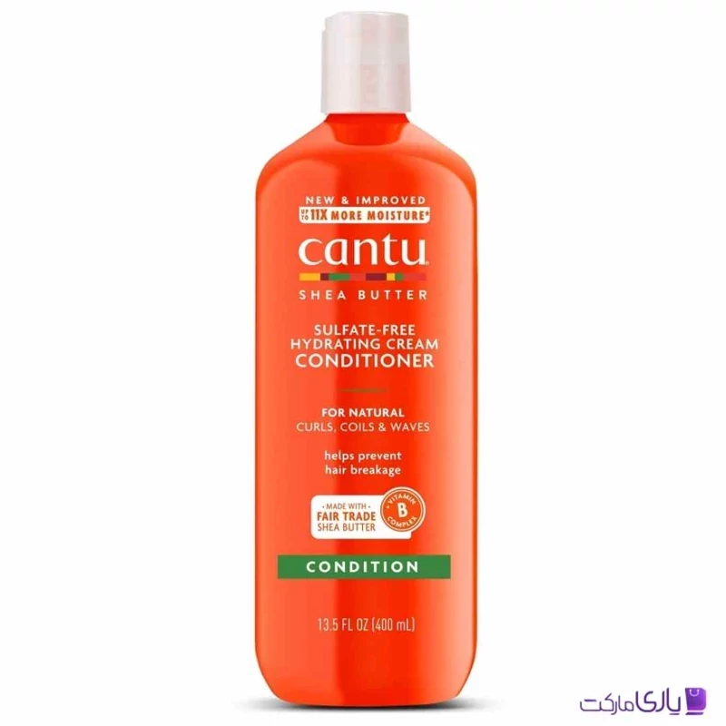 نرم کننده شی باتر کنتو Cantu موهای فر حجم 400 میل