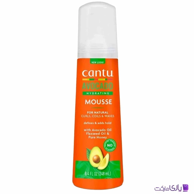 موس مو حالت دهنده آووکادو کنتو Cantu مو های فر حجم 248 میل