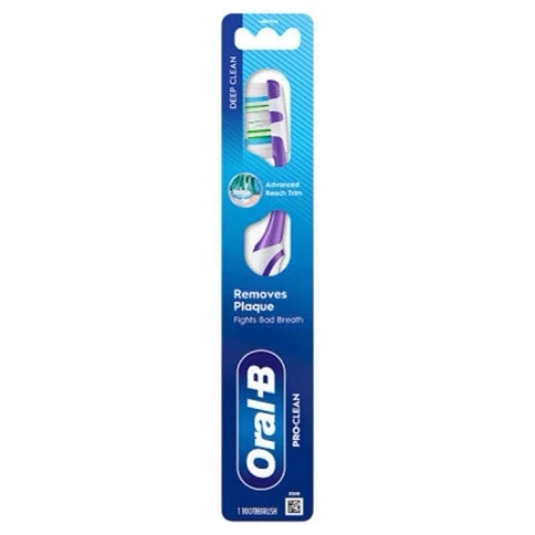 مسواک اورال بی اروپایی مدل Oral-B Pro Clean تمیزکننده عمیق با الیاف پیشرفته