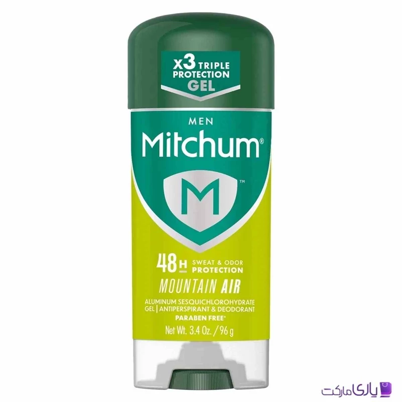 مام ژله ای ضد تعریق مردانه میچام مدل Triple Protection با رایحه Mountain Air حجم 96 گرم