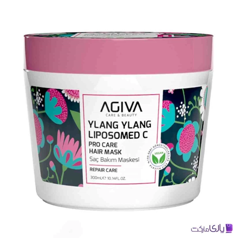 ماسک موی آگیوا مدل Ylang Ylang سری Pro Care مخصوص موهای آسیبدیده حجم 300 میل