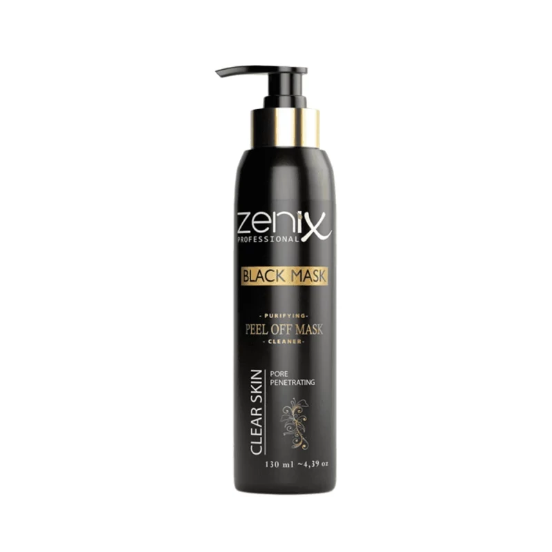 ماسک صورت زغال زنیکس zenix مدل clear skin لایه بردار پوست حجم 130 میل
