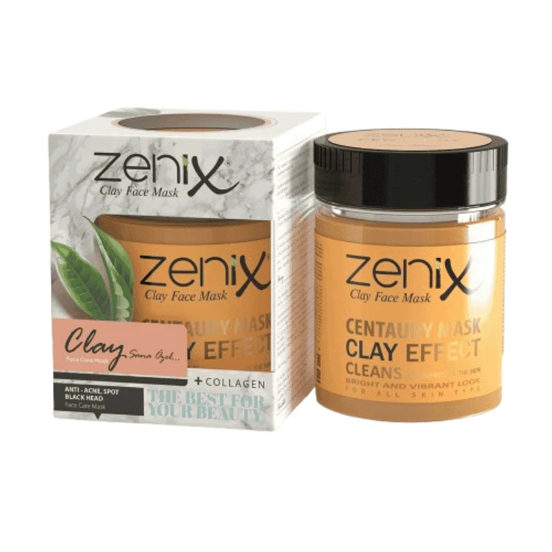 ماسک صورت خاک رس و روغن خار مریم زنیکس مدل Clay Face Mask Centaury حجم 190 گرم