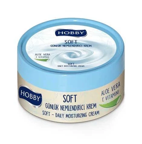 کرم مرطوب کننده دست و صورت هوبی HOBBY حاوی عصاره آلوئه ورا حجم 250 میل