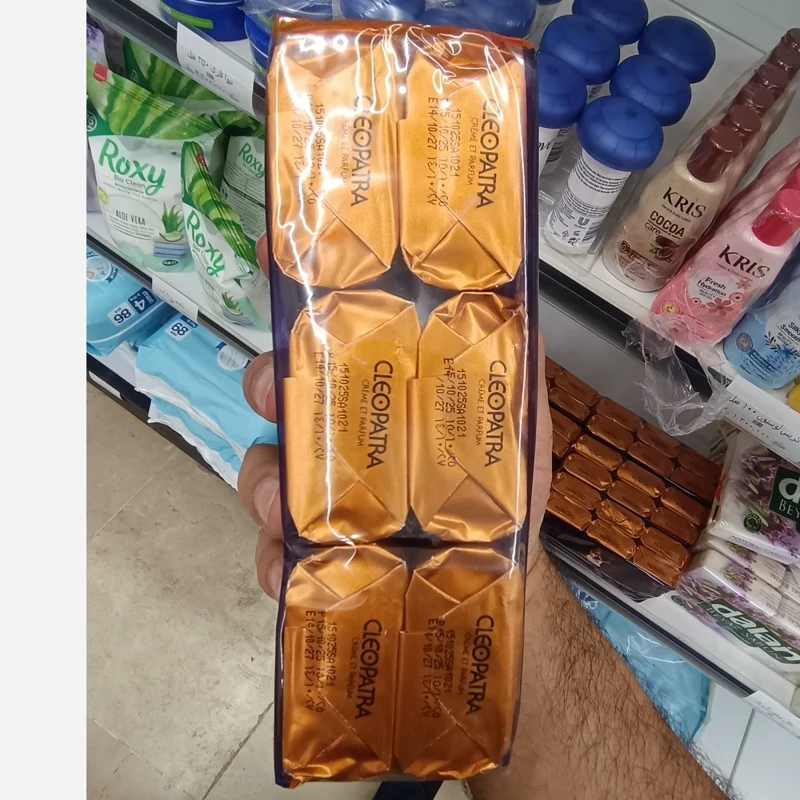 صابون کلئوپاترا عربی 120 گرم مدل cerme et parfum بسته 6عددی