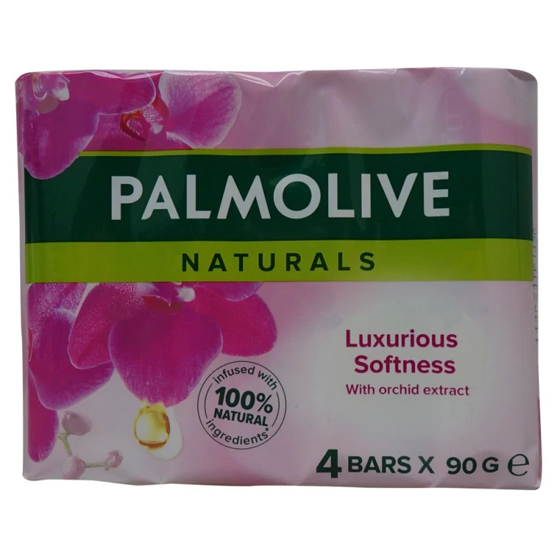 صابون پالمولیو Naturals، نرمی لوکس با عصاره ارکیده بسته 4 عددی 90 گرمی