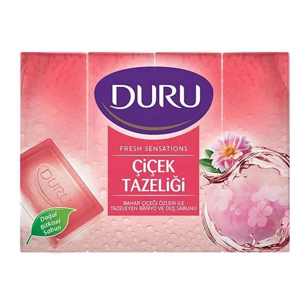 صابون استحمام عصاره گل های بهاری دورو DURU بسته 4 عددی