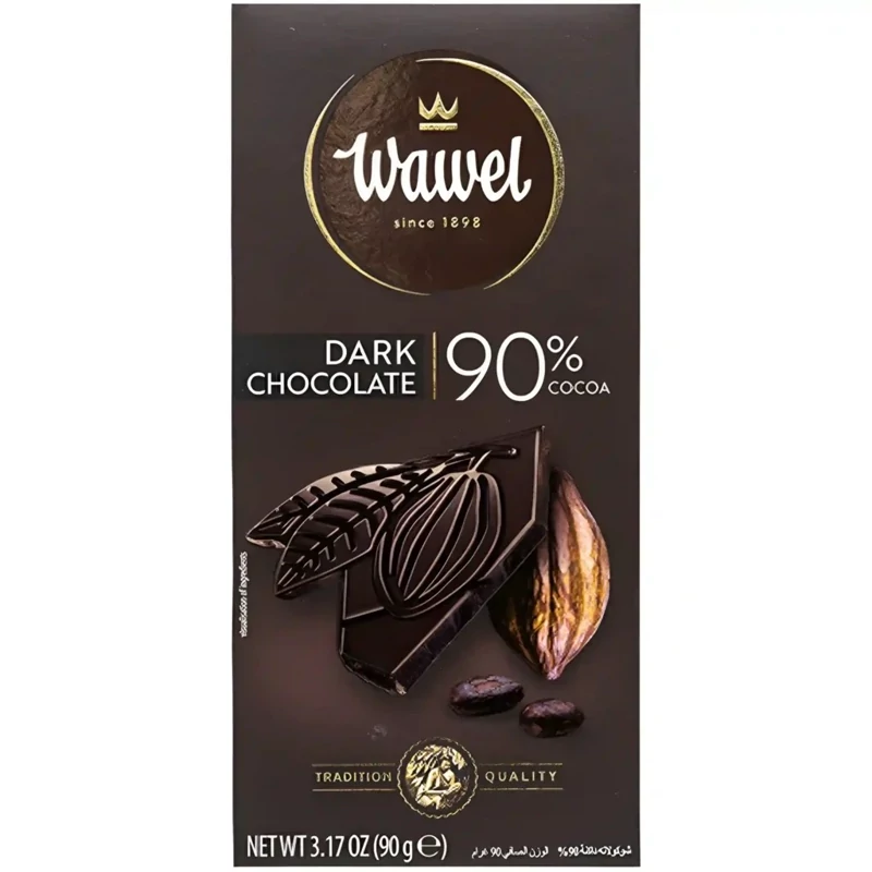 شکلات تلخ 90درصد واول Wawel وزن 90 گرم