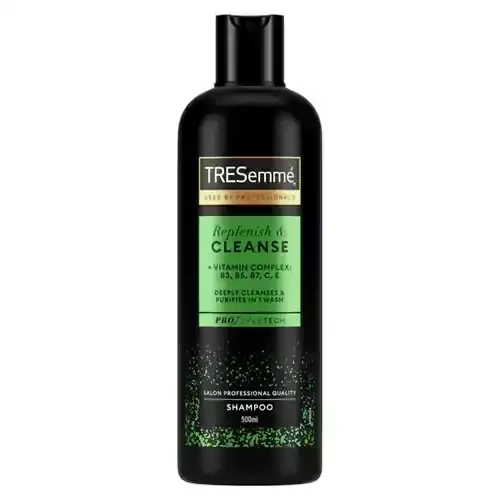 شامپو ویتامینه ترزمه Tresemme مدل Replenish & cleanse حجم 500 میل