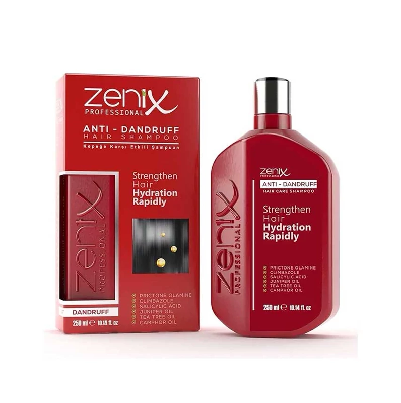 شامپو ضد شوره تخصصی زنیکس zenix ترکیه ضد قارچ و التهاب کف سر حجم 250 میل