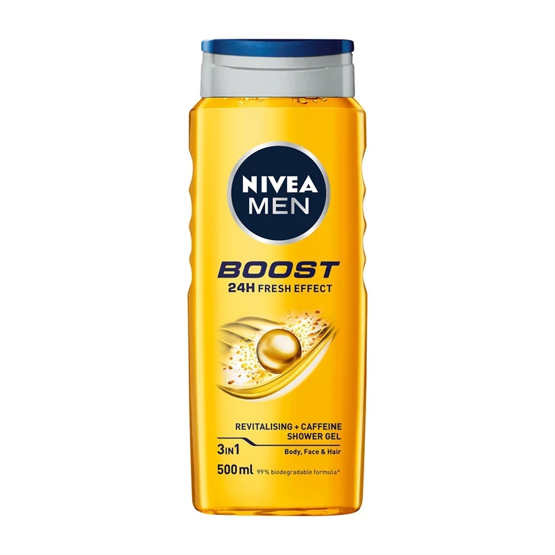 شامپو سر و بدن مردانه نیوا NIVEA مدل BOOST حجم 500 میل