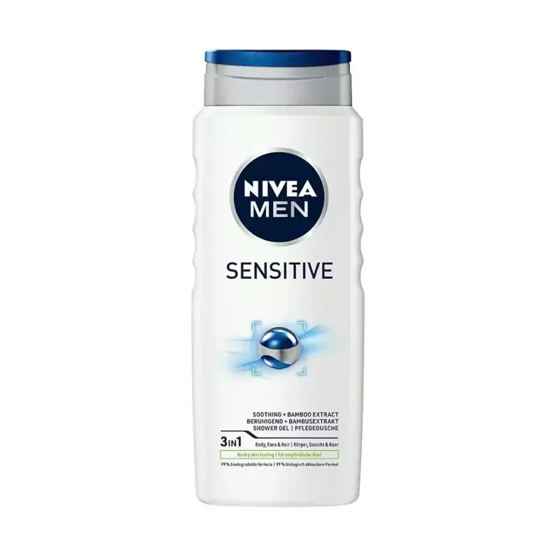 شامپو سر و بدن 3 در 1 نیوآ مدل Sensitive مخصوص پوست های حساس حجم 500 میل