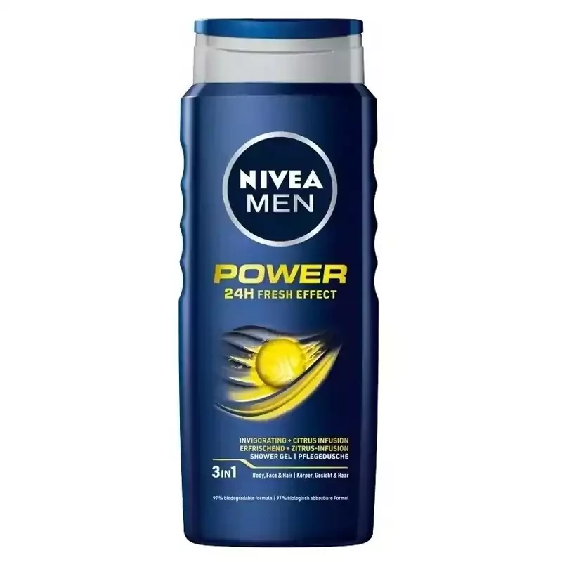 شامپو سر و بدن آقایان نیوآ مدل POWER حجم 500 میل