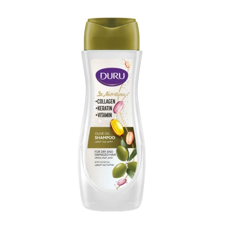 شامپو سر روغن زیتون دورو مخصوص موهای خشک و آسیبدیده حجم 600 میل