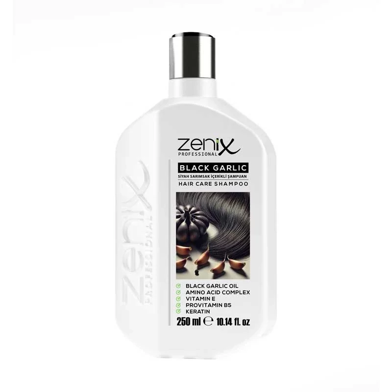 شامپو تخصصی سیر سیاه زنیکس zenix حاوی کمپلکس اسید آمینه حجم 250 میل