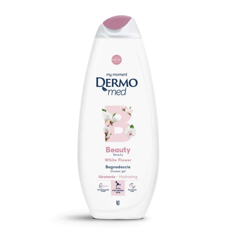 شامپو بدن درمومد گل سفید White Flower سری بیوتی Beauty حجم 750 میل