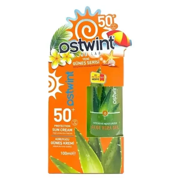 ست کرم ضدآفتاب است وینت Ostwint و ژل آلوئه ورا 100 میل
