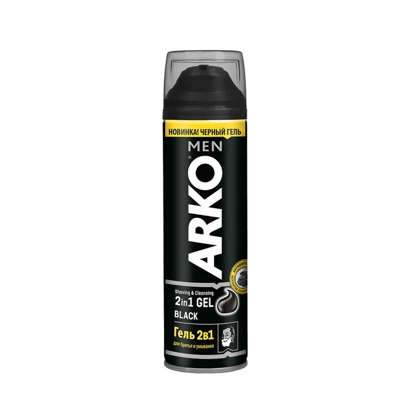 ژل اصلاح 2 در 1 مدل Black مناسب انواع پوست 200 میل