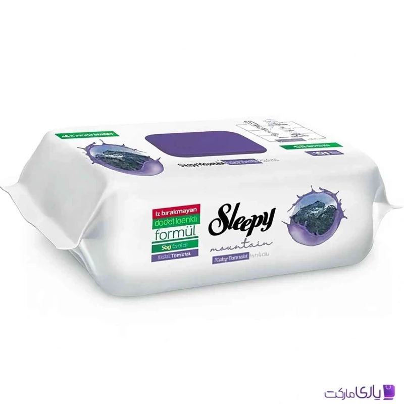 دستمال مرطوب سطوح اسلیپی Sleepy رایحه کوهستان بسته 100 عددی