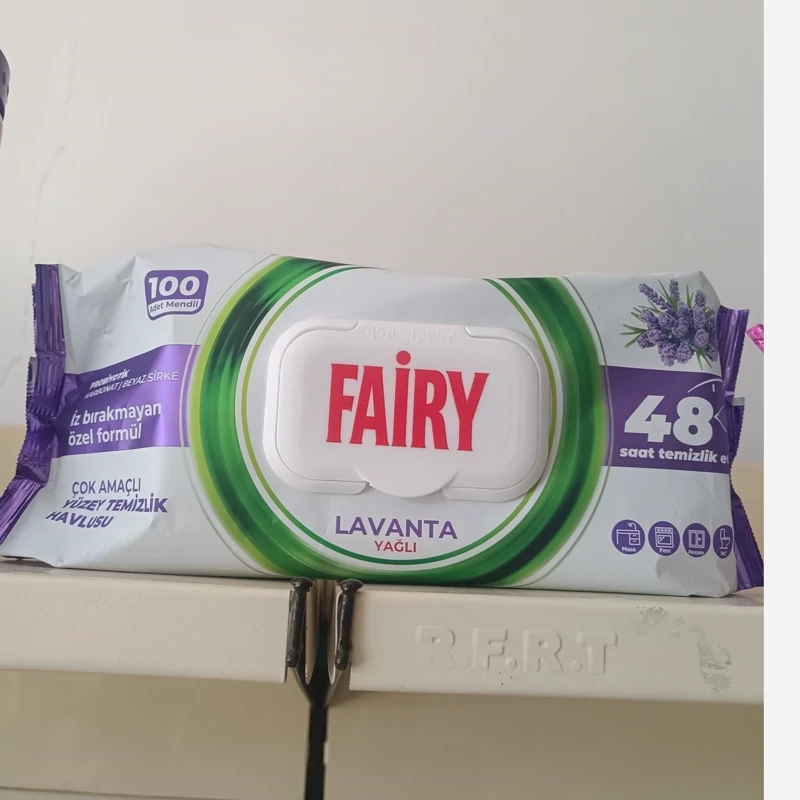 دستمال سطوح چند منظوره فیری Fairy رایحه لوندر بسته 100 عددی