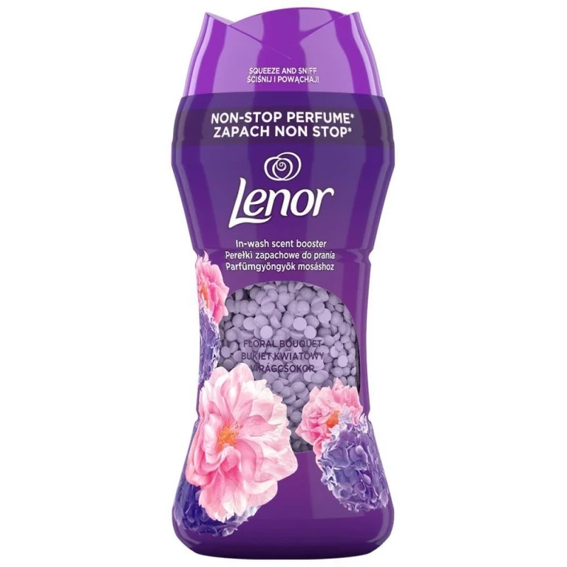 دانه های خوشبو کننده لباس لنور Lenor رایحه Floral Bouquet بسته 195 گرمی