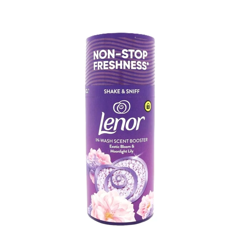 دانه های خوشبو کننده لباس لنور Lenor رایحه Exotic Bloom بسته 155 گرمی