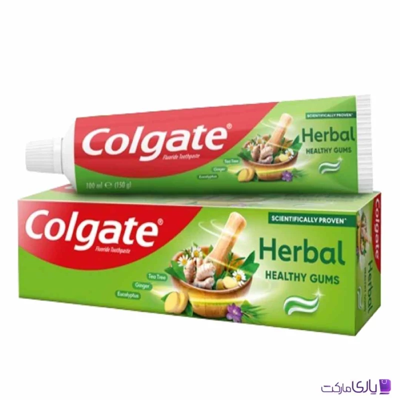 خمیر دندان گیاهی کلگیت مدل Herbal Healthy Gums مخصوص سلامت لثهها حجم 140 گرم