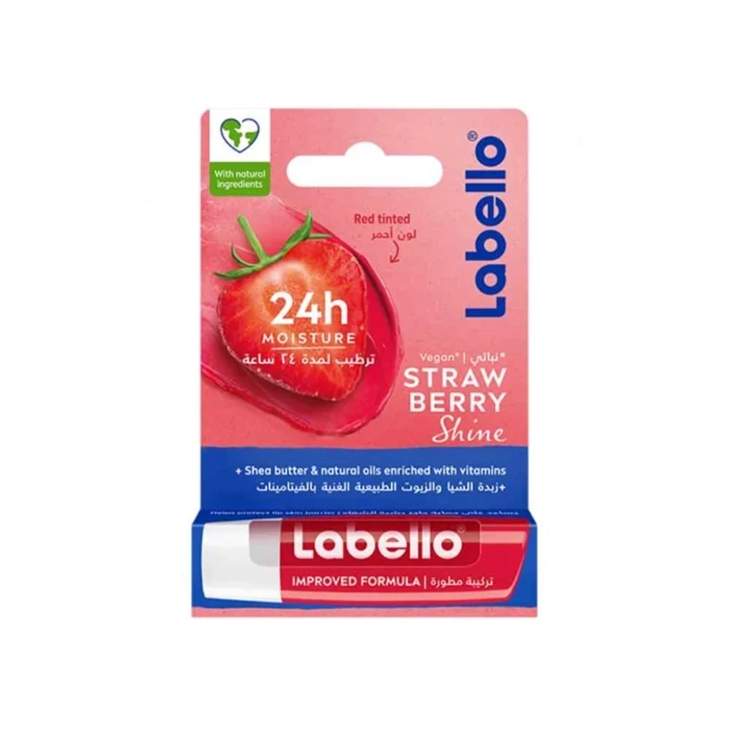 بالم لب لابلو Labello مدل Straw Berry با رایحه توت فرنگی حجم 5.5 میل