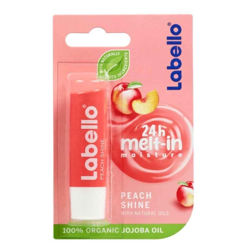 بالم لب لابلو Labello مدل Peach Shin با رایحه هلو حجم 5.5 میل