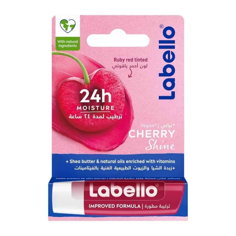 بالم لب لابلو Labello مدل Cherry Shin با رایحه گیلاس حجم 5.5 میل