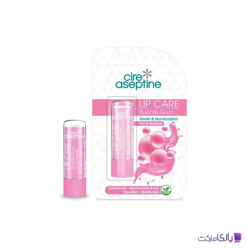 بالم لب رنگی آسپتین Aseptine رایحه آدامس بادکنکی