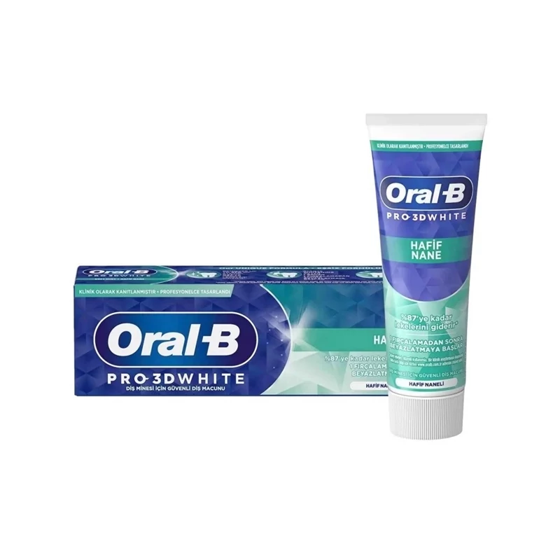 خمیر دندان اورال بی مدل Pro 3D White حجم 75 میل