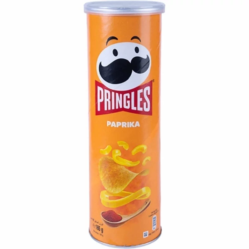 چیپس پرینگلز Pringles با طعم پاپریکا Paprika حجم 165 گرم