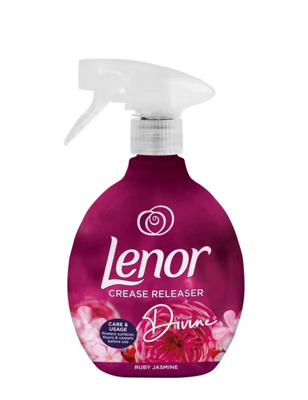 اسپری ضد چروک و خوشبو کننده لباس لنور lenor با رایحه گل های نو حجم 500 میل
