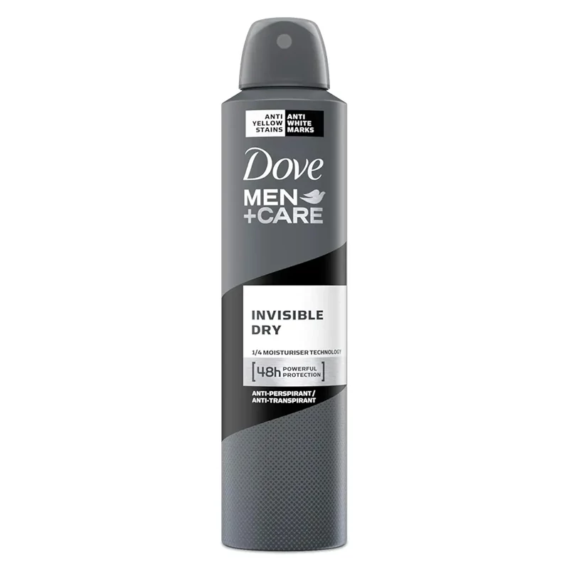 اسپری ضد تعریق مردانه داو مدل Invisible dry حجم 250 میل