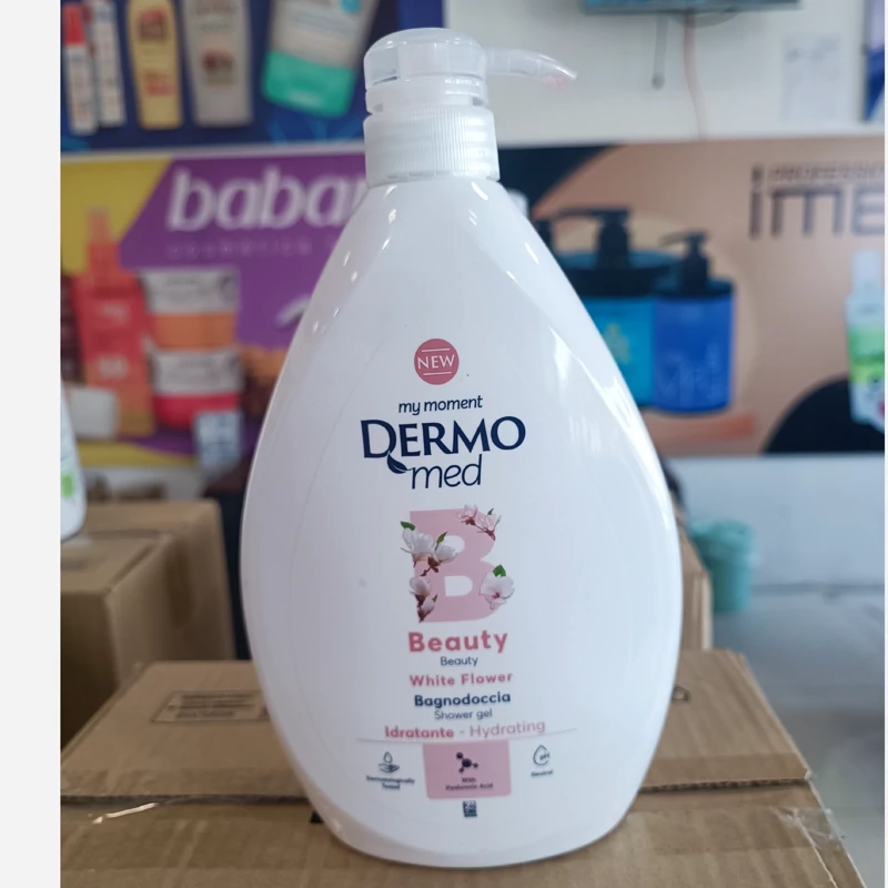 شامپو بدن درمومد DERMOmed گل سفید مدل Beauty حجم 1000 میل