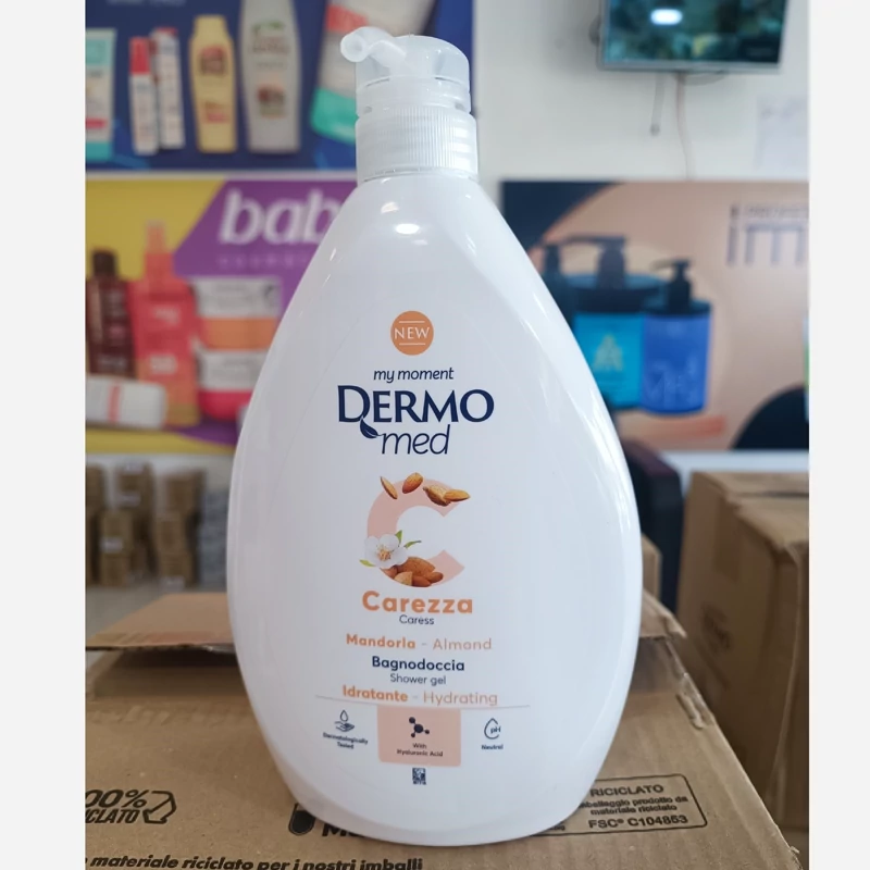 شامپوی بدن درمومد Dermomed با رایحه بادام Almond حجم 1 لیتری
