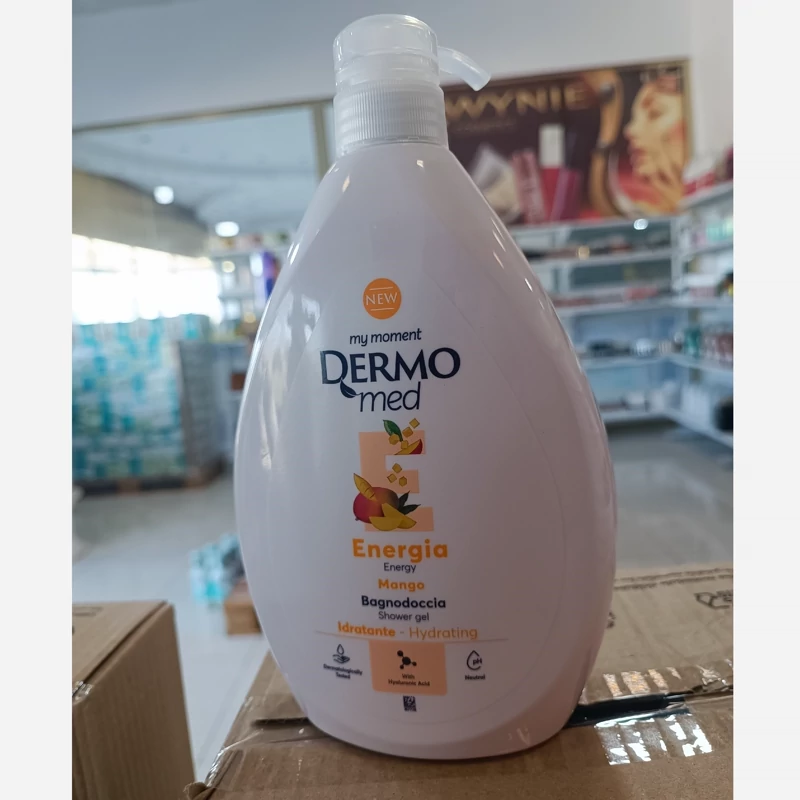 شامپو بدن انرژی بخش درمومد Dermomed با رایحه انبه mango حجم 1 لیتر