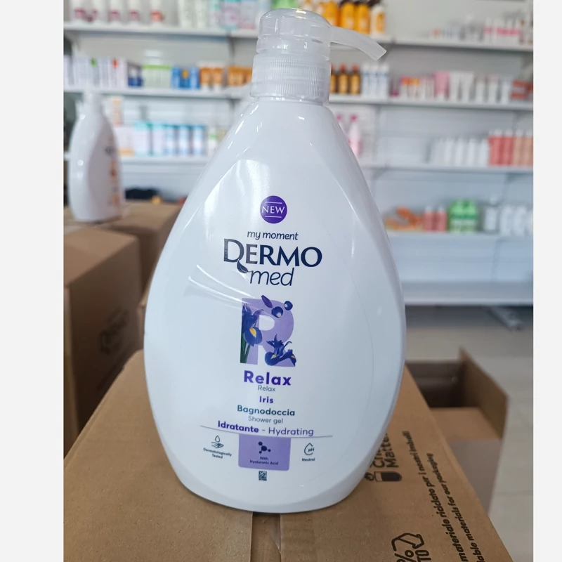 شامپو بدن درمومد رایحه گل زنبق حجم 1 لیتر Dermomed Iris shower gel