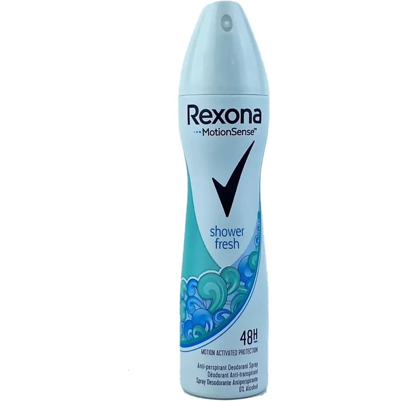 اسپری ضدتعریق رکسونا Shower Fresh ایتالیایی 200 میل محافظت 48 ساعته