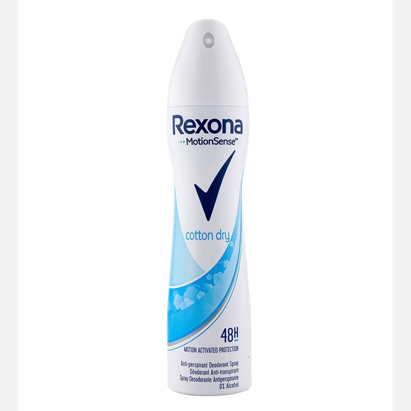 اسپری دئودورانت زنانه مدل Cotton Dry حجم 200 میل رکسونا