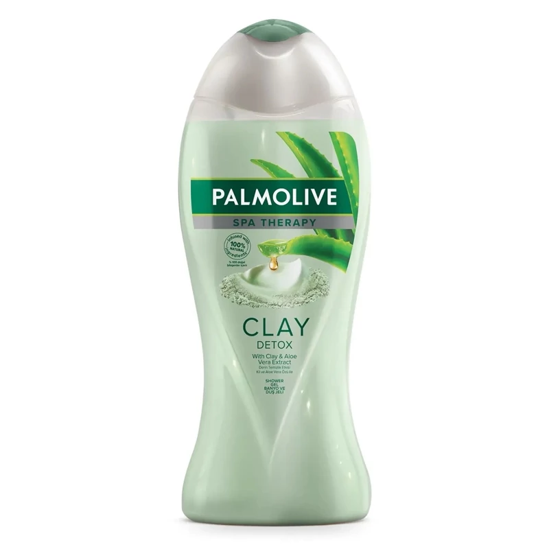 شامپو بدن پاک کننده پالمولیو Palmolive عصاره آلوئه ورا و خاک رس حجم 500 میل