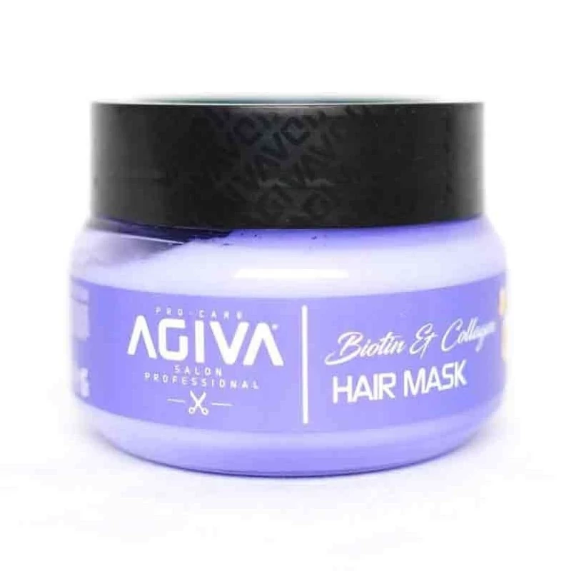 ماسک مو داخل حمام آگیوا حاوی بیوتین و کلاژن 350 میل مدل Agiva Biotine