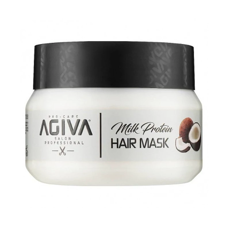 ماسک مو داخل حمام آگیوا حاوی پروتئین شیر 350 میل مدل Agiva Milk Protein