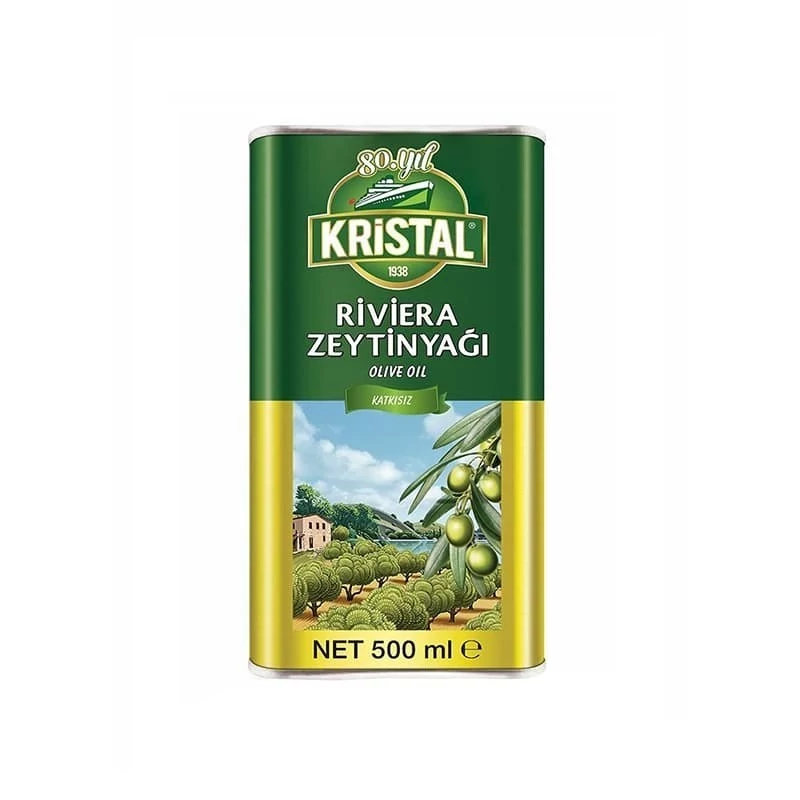 روغن زیتون خوراکی کریستال 500 میل KRISTAL