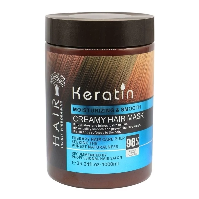 ماسک مو بدون سولفات کراتین 98 درصد Keratin حجم 1000 میل