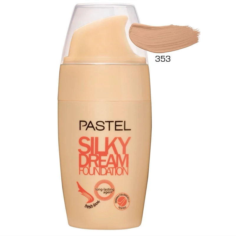 کرمپودر سبک پمپی روزانه silky dream پاستل کد353