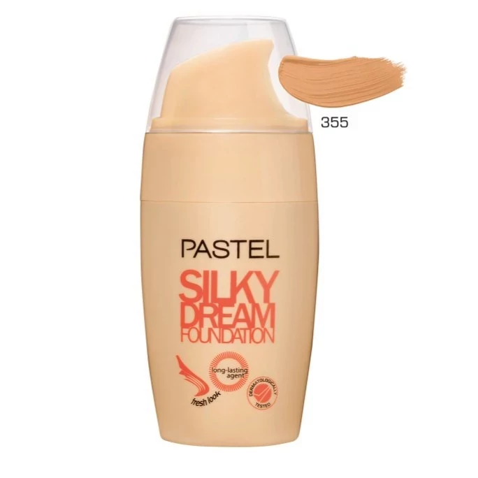کرمپودر سبک پمپی روزانه silky dream پاستل کد 355