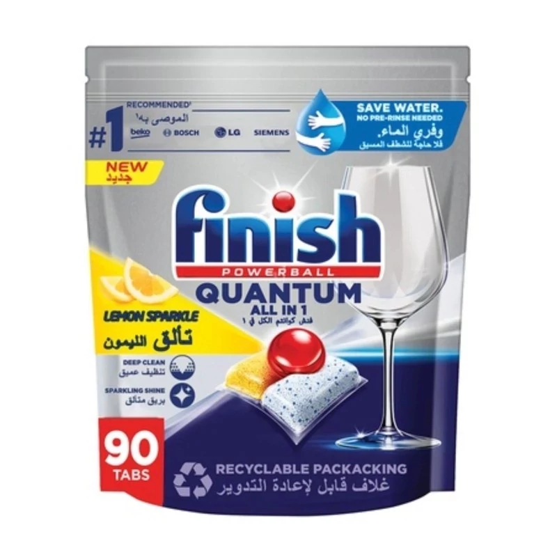 قرص ماشین ظرفشویی فینیش مدل کوانتوم مدل All in one بسته 90 عددی
