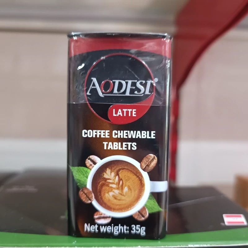 قرص قهوه لاته آئودسی (ادسی- اودسی) خوشبو کننده دهان 35 گرمی Aodesi Latte Coffee Tablet